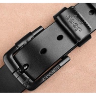 Men's Leather Belt Wallet Belt Buckle Men's Jeep Zero Leather Men's Belt - Black & Brown