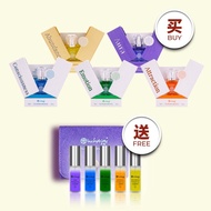 Inchaway 5x30ml Energy Flower Crystal Set Aura Abundance Emotion Consciousness Attraction Chakra Mind Body Spirit 能量花晶脉轮