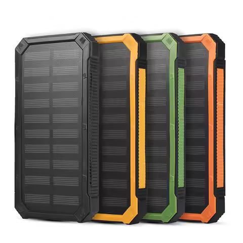 Mobile Power Bank Solar Power Bank Portable 20000mAh Fast Charging Dual USB Polar Mobile Power Bank 