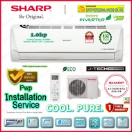 Sharp J-Tech Inverter Air conditioner 1.0hp - 2.5hp ((Pwp Installation)) R32 J-Tech Inverter  Air co