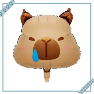 Happy birthday 20 inches Cute Funny Docile Capybara Head party decorations aluminum foil balloon