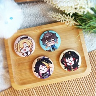 LUXIEM BUTTON BADGES 44mm (4.4cm) GLITTER BADGES Mysta Rias Luca Kaneshiro Shu Yamino Vox Akuma Ike 