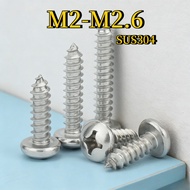 Phillips Pan Head Self Tapping Screw /Screw Plastic Wood| SUS 304 Stainless Steel  | Skru Besi M2/M2
