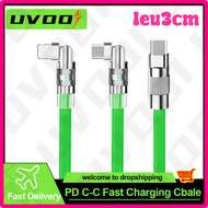 [LEUC3M] UVOOI สายชาร์จ USB ไวต่อการพิมพ์ C Lightning USB C To C PD สายชาร์จสำหรับ iPhone 13 Pro Max Samsung สมาร์โฟน Xiaomi Oneplus