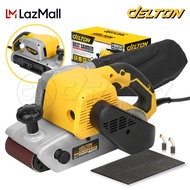 DELTON เครื่องขัดกระดาษทราย สายพาน (รุ่นรถถัง) Belt Sander 100มม. 4 นิ้ว 1400W รุ่น DT-941 แถมฟรี! กระดาษทรายขนาด 100มม. 1 แผ่น