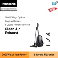 PANASONIC MC-CL605 2000W CYCLONE BAGLESS CANISTER VACUUM CLEANER WITH HEPA FILTER MC-CL605KV47