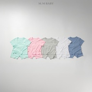 M.M Baby QA275 summer plain bamboo (bamboo fiber) short sleeve clothing set