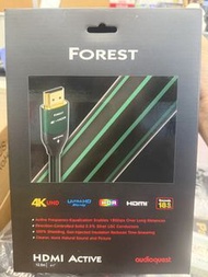 AudioQuest FOREST 4K HDMI 影音線 12.5米