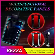 Amazing Perodua Bezza 2016-2026 Car 3in1 Power Kit Multifunction Gear Shift Panel Ambient Light Phon