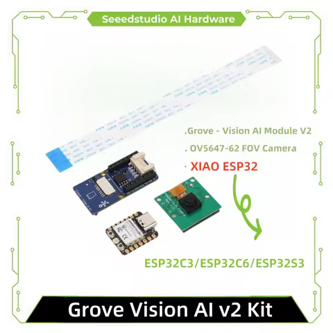 Grove Vision AI v2 Kit- Arm Cortex-M55 & Ethos-U55, TensorFlow and PyTorch supported, Arduino, Raspb
