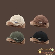 WISDOM Bomber Hats, Keep Warm Lamb Wool Flying Caps, Popular Thickened Windproof Duckbill Hat Cyclin