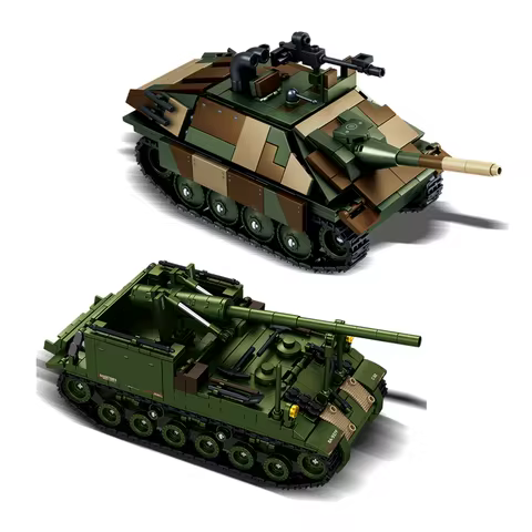 Military War Series World War 2 WW2 Army WW2 Building Blocks Tank Destroyer M40 Gun Motor Carriage M