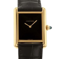 Cartier  卡地亞 Tank Louis Cartier K18YG 黃金 WGTA0091 卡地亞 手錶 黑色 錶盤