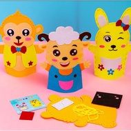 diy hand puppet sewing set, kids birthday party goodies