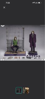 啡盒未開 Inart黑暗騎士 小丑 1/6 比例人偶 膠發版本 非Hottoys