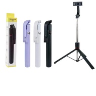 Selfie Stick Tripod Tongsis 1.7 Meter Bluetooth + LED Light 360 Aluminum suitable for Live Content X