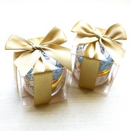甜蜜蜜-透明盒裝-瑞士進口hero蜂蜜小禮盒(金色緞帶)