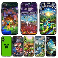 game Minecraft cartoon creative for Redmi 9 8A 9A 9T 9C NFC TPU soft black protective case