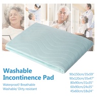 90x150 / 90x120 / 80x90 / 60x90 45x60CM Washable Incontinence Bed Pad Reusable Absorbent Wetting Sheet Protector Dry Mat mattress