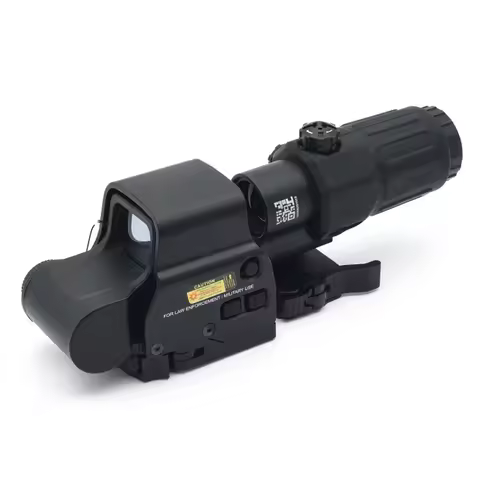 558+G33 Holographic Reflex Sight Red Dot Optic Sight with G33 3X Magnifier Combo Built-in Flip QD Mo
