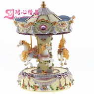 Music Box Music Box Resin Ornaments Carousel Music Box Carved Music Box Creative Home Birthday Gift