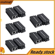 5 Pairs Mini Gigabit Fiber Optical Media Converter 100/1000Mbps Optical Transceiver Ethernet Switch 