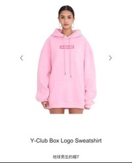 Yuyu Active-Y-Club Box Logo Sweatshirt 地球男生的帽T