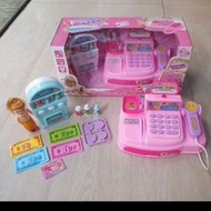 MESIN Toy Cash REGISTER Machine Drink Cash REGISTER SET