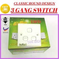LWD 3 Gang 1 Way Switch / Suis 3 Butang / 3gang Switches