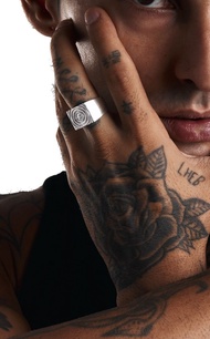 ORNN Jewelry Ripple Signet Ring