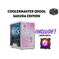 COOLERMASTER GAMING ATX MATX CASING ARGB LED FAN PC CASING MASTERBOX Q500L V2 CHEAP ATX CASING BUDGE