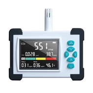 U0ET 7-in-1 CO2 Meter Tester Carbon Dioxide Detector Air Quality Monitor TVOC,PM,HCHO,TEM,HUM