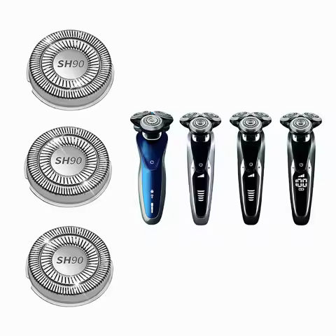 3/6/9pcs SH90 Shaver Replacement Heads For Norelco Series S9000 RQ12 Shavers Blade Head