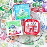 【彩虹熊貓香港交通】水彩插畫 磁石貼 冰箱貼 手信 伴手禮 紀念