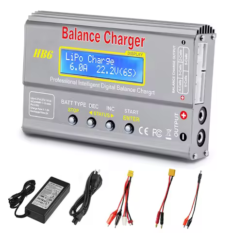 IMAX B6 Original HB6 Lipo Battery Charger 80W 6A Digital Balance Charger Discharger For Lipo NiMh Li