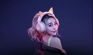 Razer Kraken Kitty Edition 貓咪造型 USB 頭戴式電競耳機  藍芽耳機