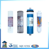 ชุดไส้กรองน้ำ RO รุ่นตู้เคส Treatton RO / Aquatek RO / Fastpure RO