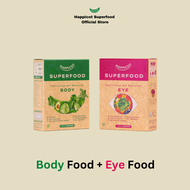 Happicot Superfood BODY 1 กล่อง + EYE 1 กล่อง สลัดผักและผลไม้พกพา ผักผงดูแลสุขภาพร่างกาย