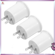 【Ready Stock】 3pcs E27 Screw-in Adapter Converts US Plug to E26/E27 Lamp Socket Light Bulb Socket Ad