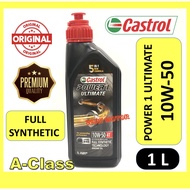 CASTROL POWER 1 ULTIMATE 10W-50 ENGIN OIL CASTROL ENGINE OIL 10W50 MINYAK ENGINE 4T 10W 50 CASTROL P