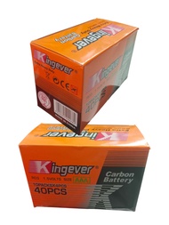 Kingever Extra Heavy Duty Battery AAA/ AA 40pcs/box & kingever battery D 12pcs/box