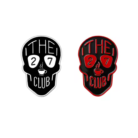 1pcs 3D 27 CLUB SKULL Emblem, Decorative Items. Suitable for Decorating the Rear Side of Cars, Truck