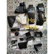 Rxz Combo Part Plastic Mili ＆Catalyzer Inner Set Original HLY RXZ Cover Hitam Inner Combo Part Plast