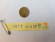 香港 1987年 一毫硬幣 1毫銀幣 1個 Hong Kong Coin