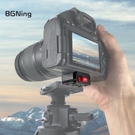 BGNing Quick Release Mount Plate Board Anti-shake Clamp V Port Compatible with GoPro 11 Mini Drift Action Cameras Gimbal Tripod DSLR Cage