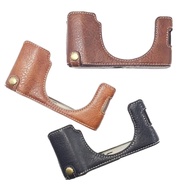 X100V PU Camera Bag Half Base Body Case Cover Shell for Fujifilm X100V X100VI Camera