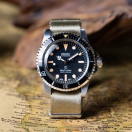 Seiko Mods Vintage Milsub | Patina Submariner Watch 39mm NATO Strap | Premium Custom Automatic
