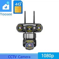 YOOSEE กล้องวงจรปิด CCTV กล้องวงจรปิด 3 เลนส์ CCTV พิกเซล ระบบ yoosee WiFi/4G กล้องวงจรปิด ติดตามมน