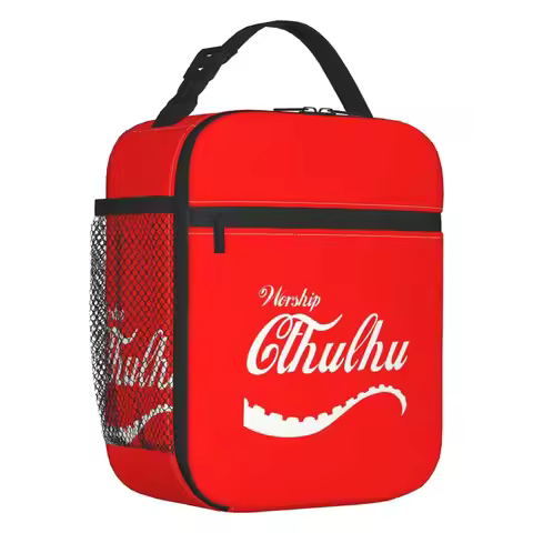 Fashion Call Of Cthulhu Insulated Lunch Bag for Women Resuable Lovecraft Thermal Cooler Bento Box Of
