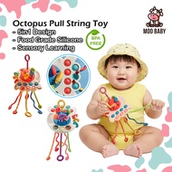 ⭐Moo Baby Mainan Baby 6 Bulan ke Atas Octopus Pull String Toy 6 Month Baby Toy Toys for Baby Mainan 